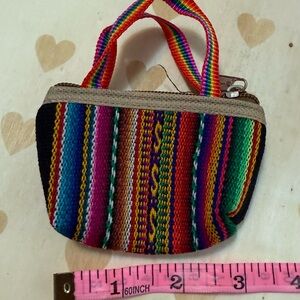 Peruvian Colorful Striped Women's coin purse